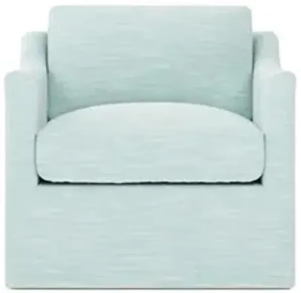 Madeline Sea Mint Performance Swivel Chair