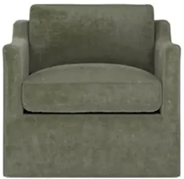 Madeline Sage Green Swivel Chair
