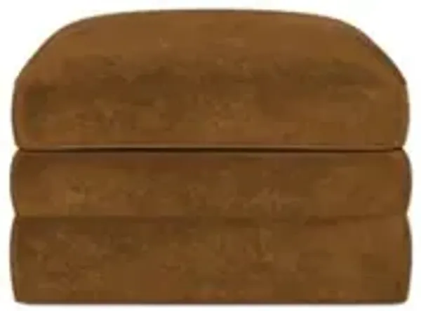 Madeline Amber Upholstered to Floor Ottoman
