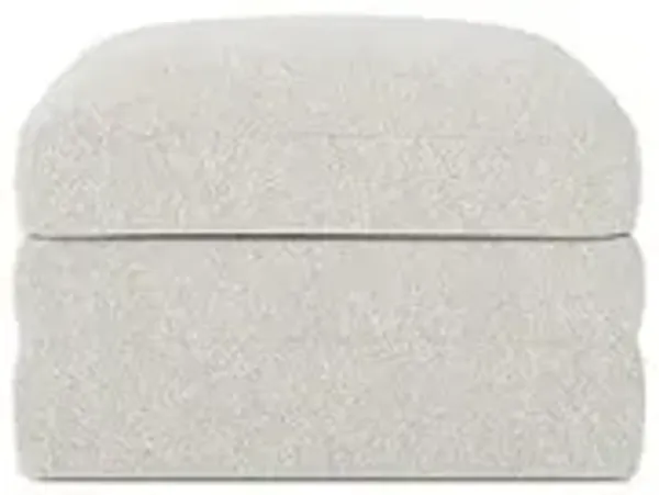 Madeline Porcelain Upholstered to Floor Ottoman