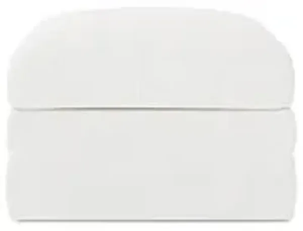 Madeline Swan Upholstered to Floor Ottoman