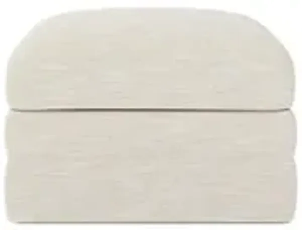 Madeline Sand Dollar Upholstered to Floor Ottoman