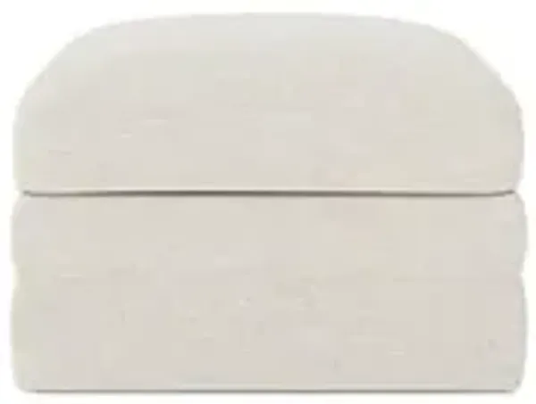 Madeline Sea Salt Upholstered to Floor Ottoman