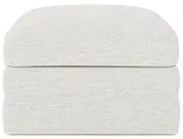 Madeline Ecru Upholstered to Floor Ottoman