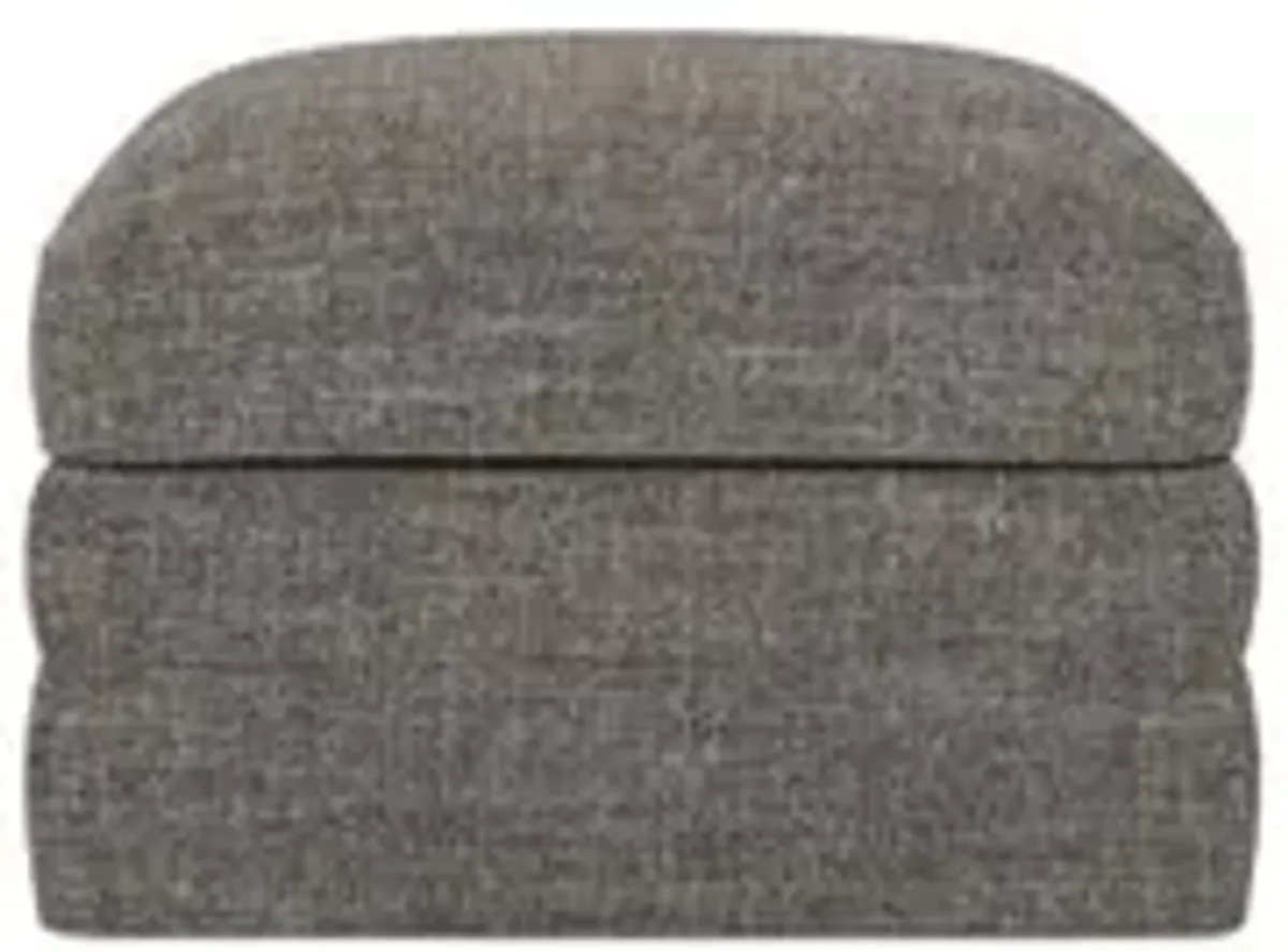 Madeline Truffle Performance Upholstered to Floor Ottoman