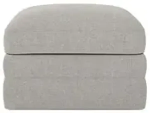 Madeline Pebble Performance Upholstered to Floor Ottoman