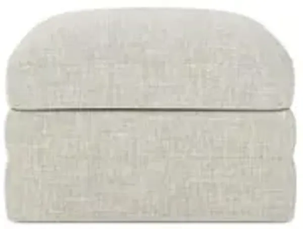 Madeline Fog Upholstered to Floor Ottoman