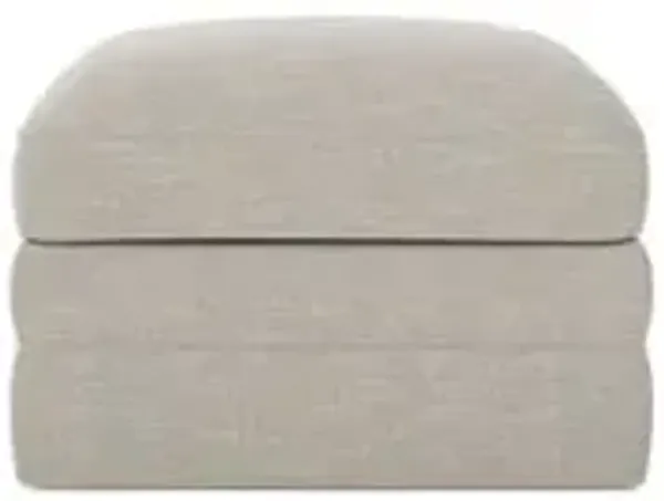 Madeline Dove Upholstered to Floor Ottoman