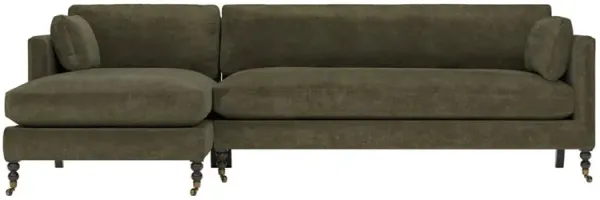 Madeline Tuscan Olive Chaise Sectional - Left Chaise - 113"