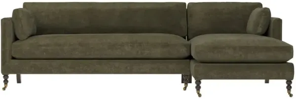 Madeline Tuscan Olive Chaise Sectional - Right Chaise - 113"