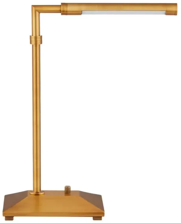 Arrento Industrial Antique Brass Desk Lamp