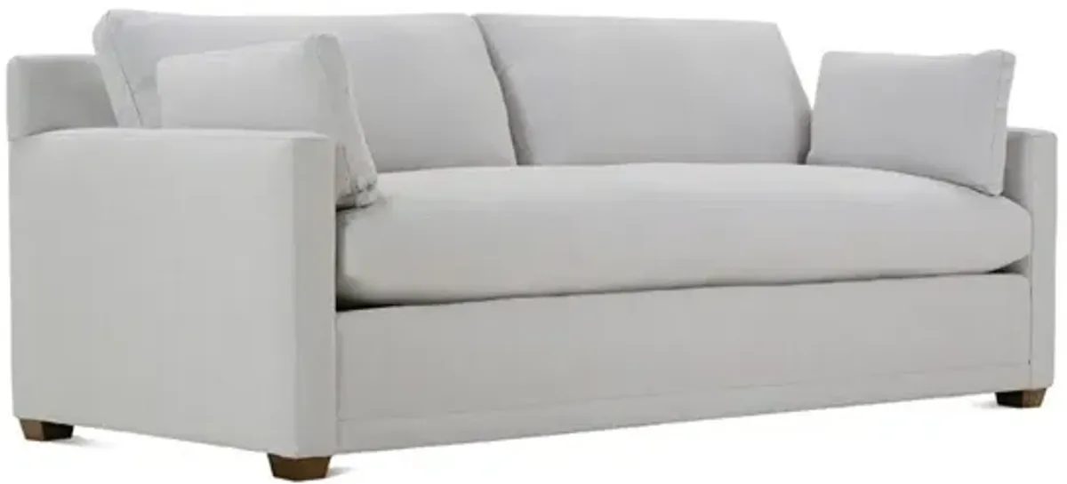 Weybridge Dove Performance Bench Cushion Sofa - 88"