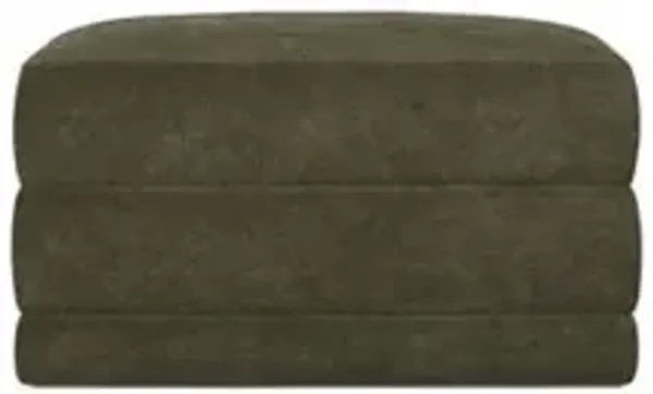Weybridge Tuscan Olive Ottoman - Upholstered to Floor