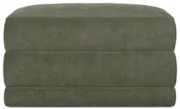 Weybridge Sage Green Ottoman - Upholstered to Floor