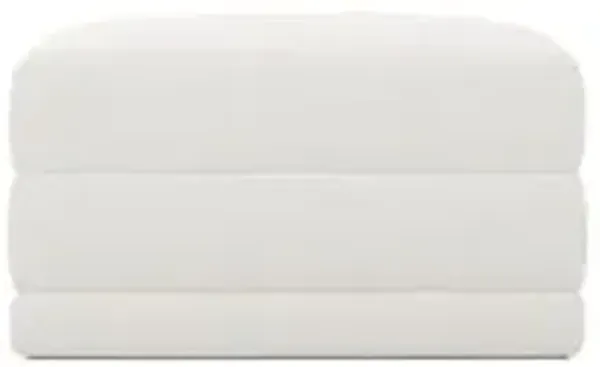 Weybridge Canvas Performance Ottoman - Upholstered to Floor