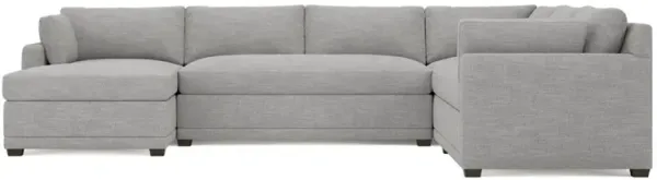 Weybridge Nickel Performance U-Chaise Sectional - Left Chaise - 142"