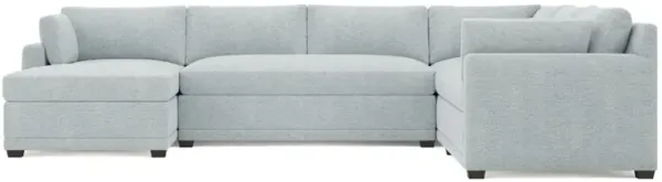 Weybridge Mist Performance U-Chaise Sectional - Left Chaise - 142"