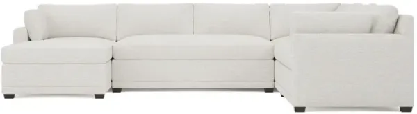 Weybridge Ecru Performance U-Chaise Sectional - Left Chaise - 142"