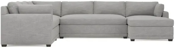 Weybridge Nickel Performance U-Chaise Sectional - Right Chaise - 142"