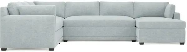 Weybridge Mist Performance U-Chaise Sectional - Right Chaise - 142"