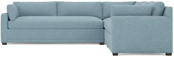 Weybridge Eggshell Blue Performance Corner Sectional - Left End - 123"