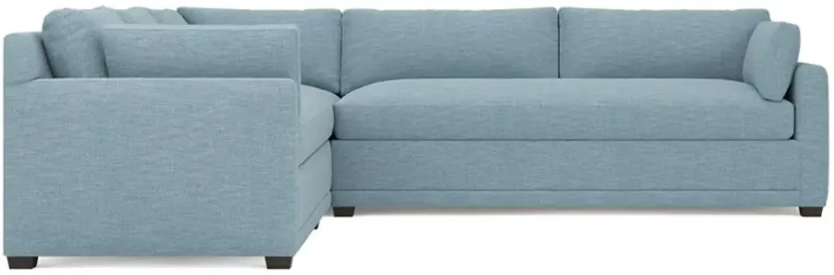 Weybridge Eggshell Blue Performance Corner Sectional - Right End - 123"