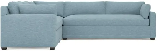 Weybridge Eggshell Blue Performance Corner Sectional - Right End - 123"