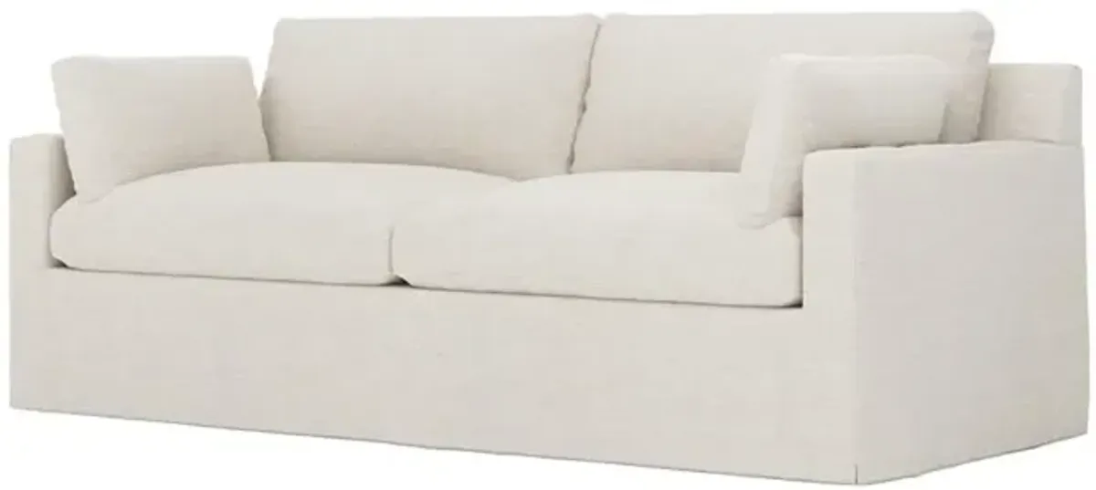 Weybridge Sea Salt Performance Slipcovered 2-Cushion Sofa - 88"