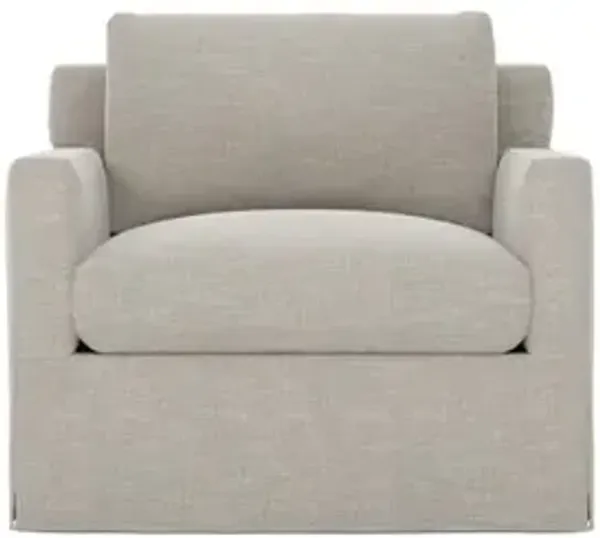 Weybridge Dove Performance Slipcovered Chair