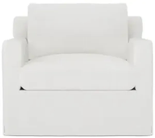 Weybridge Snow Performance Slipcovered Chair