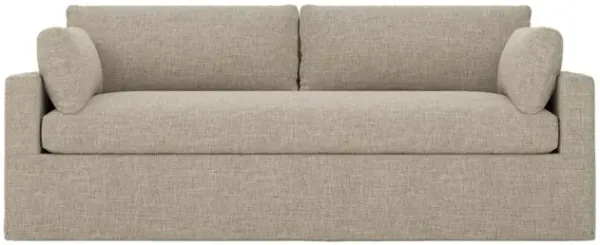 Weybridge Sand Slipcovered Bench Cushion Sofa - 88"