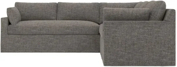 Weybridge Truffle Performance Slipcovered Corner Sectional - Left End - 110"