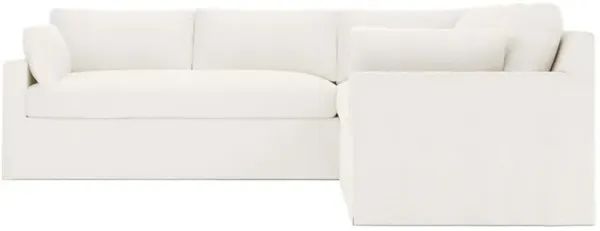 Weybridge Canvas Performance Slipcovered Corner Sectional - Left End - 110"