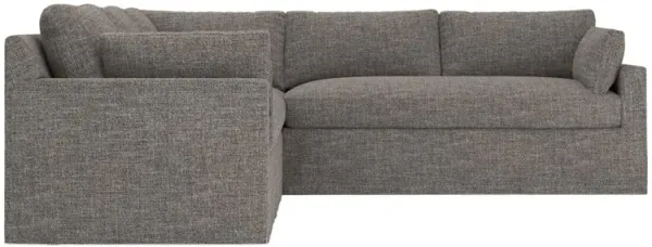 Weybridge Truffle Performance Slipcovered Corner Sectional - Right End - 110"