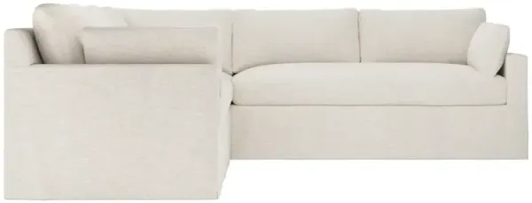 Weybridge Sea Salt Performance Slipcovered Corner Sectional - Right End - 110"