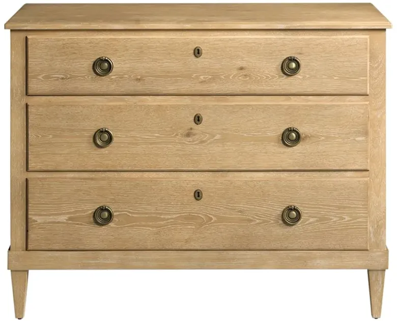 Adams French Country Brown Wood Bachelor Chest Dresser