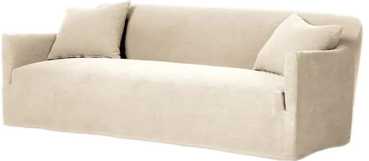 Lowell Broadway Dune Linen Slipcover Sofa - 96"W