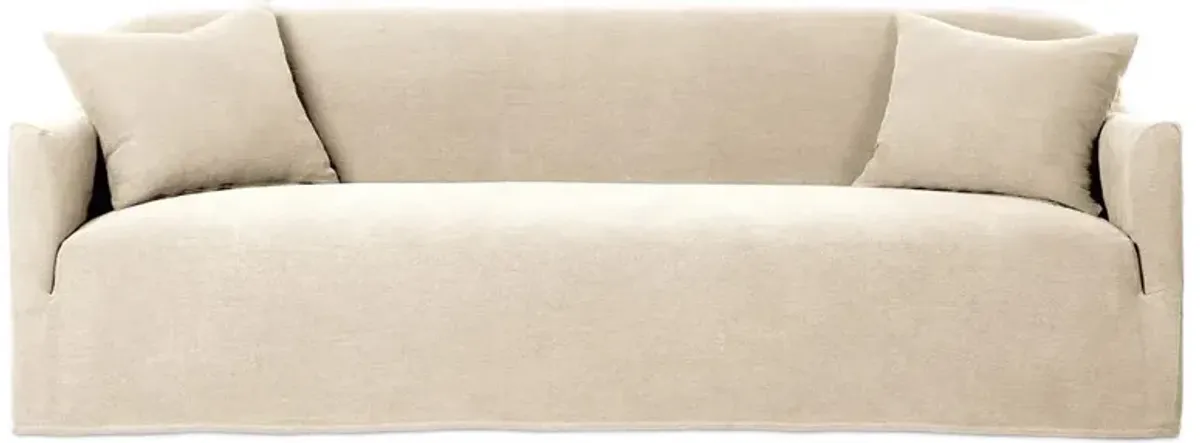 Lowell Broadway Dune Linen Slipcover Sofa - 96"W