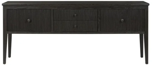 Bush Light Distressed Black Sideboard