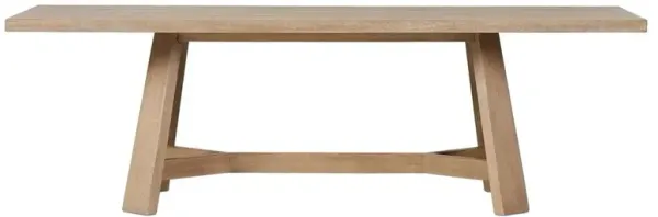 Munich Warm Natural Oak Dining Table - 96"W