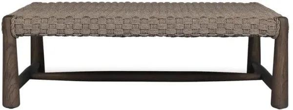 Savio Dark Textured Woven Outdoor Coffee Table