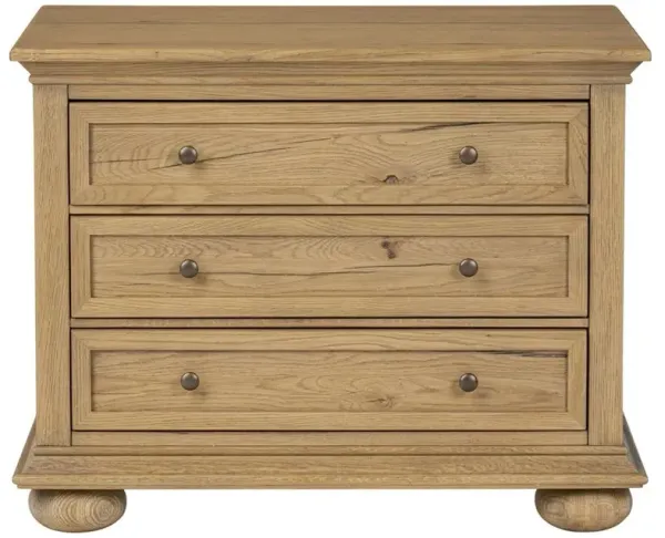 Geoffrey Worn Oak Nightstand