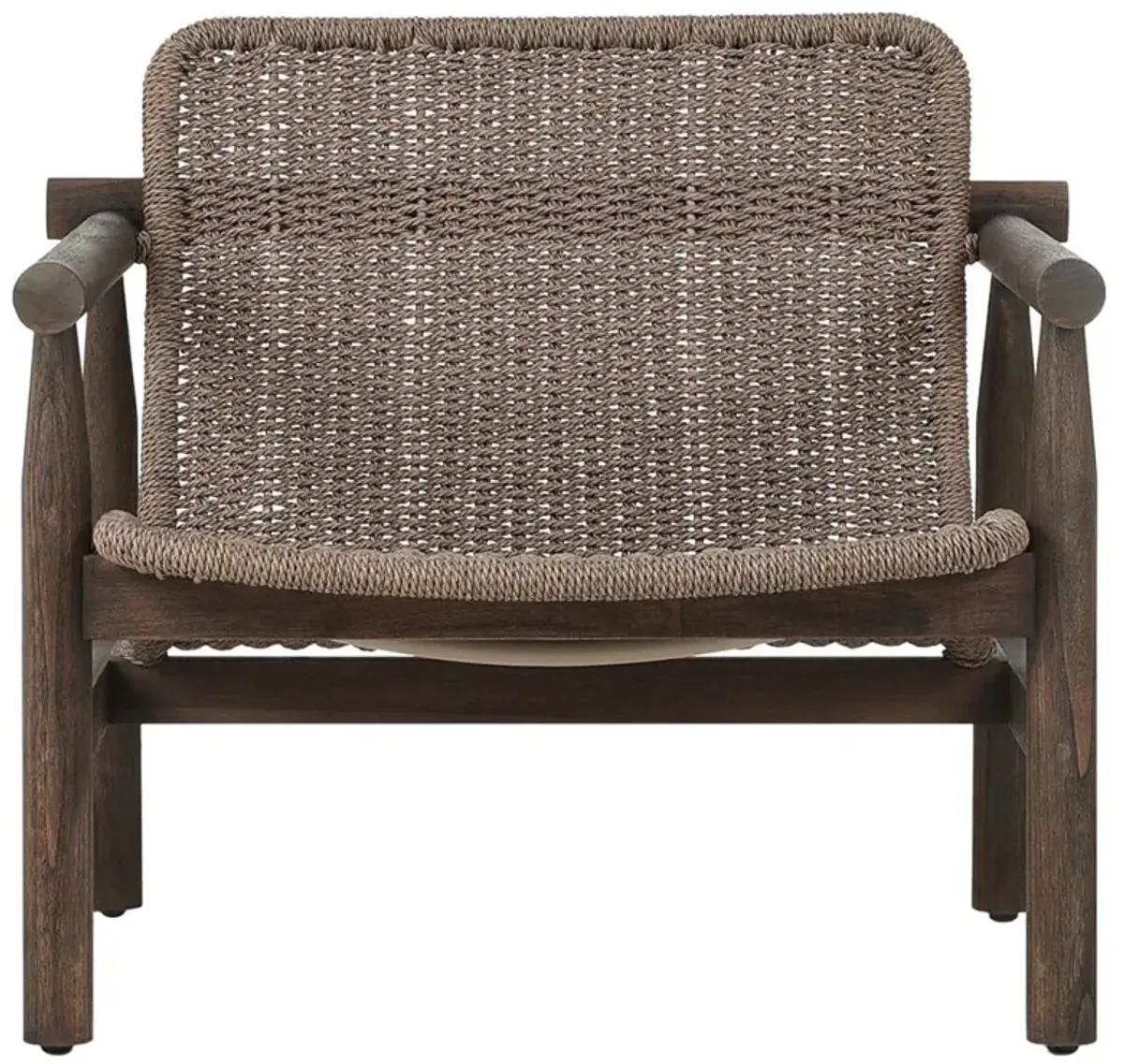 Dume Dark Textured Woven Outdoor Chair