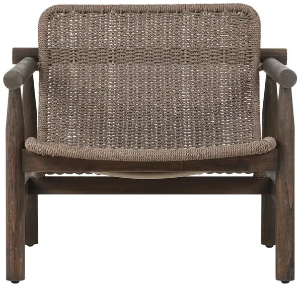Dume Dark Textured Woven Outdoor Chair