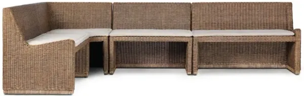 Senna Broadway Dune Dining Banquette L-Shape - 121"W