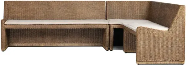 Senna Broadway Dune Dining Banquette L-Shape - Left Arm Facing - 106"W