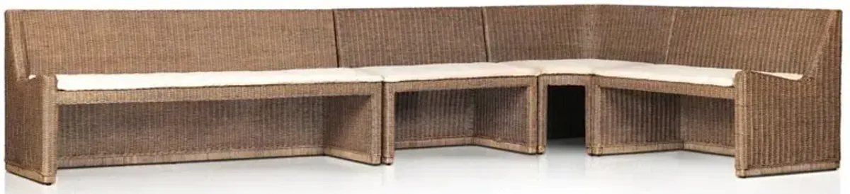 Senna Broadway Dune Dining Banquette L-Shape - Left Arm Facing - 144"W