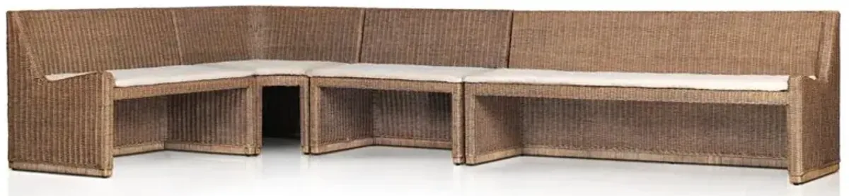 Senna Broadway Dune Dining Banquette L-Shape - Right Arm Facing - 144"W