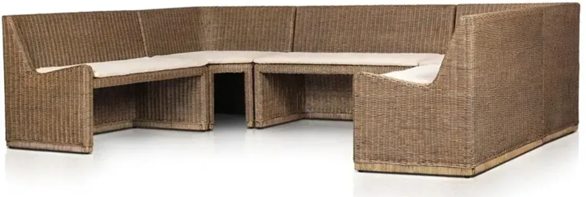 Senna Broadway Dune Dining Banquette U-Shape - 117"W