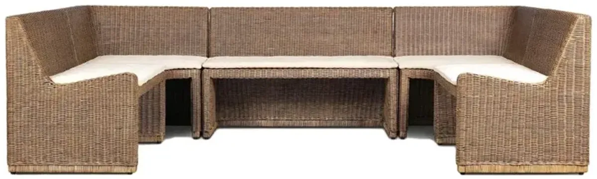 Senna Broadway Dune Dining Banquette U-Shape - 117"W